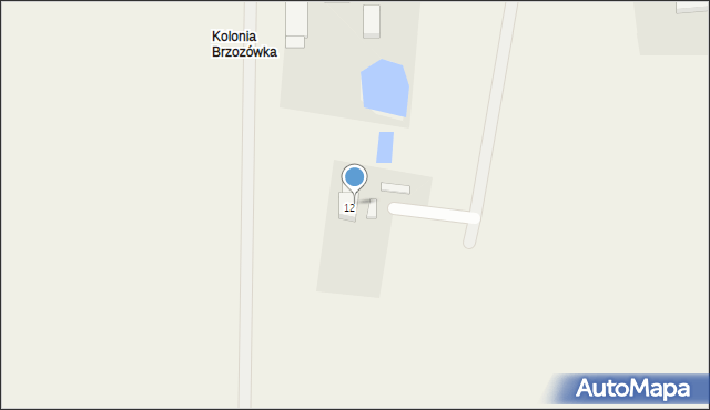 Brzozówka, Brzozówka, 12a, mapa Brzozówka