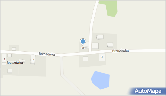 Brzozówka, Brzozówka, 3a, mapa Brzozówka