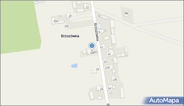 Brzozówka, Brzozówka, 12A, mapa Brzozówka