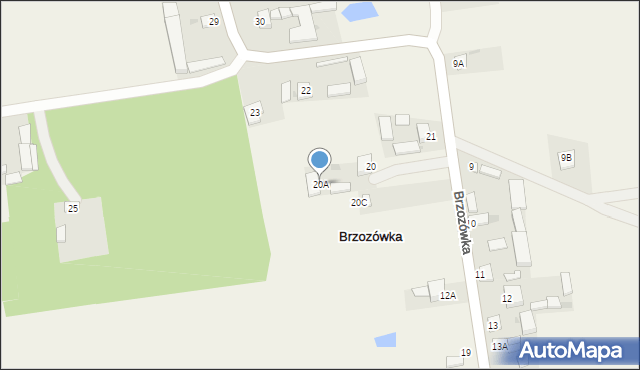 Brzozówka, Brzozówka, 20A, mapa Brzozówka