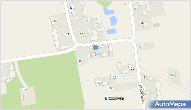 Brzozówka, Brzozówka, 22, mapa Brzozówka