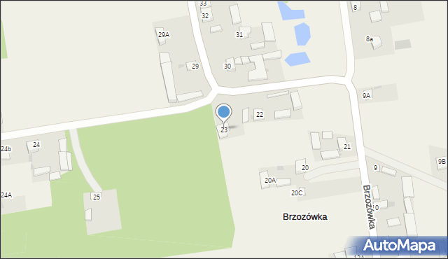 Brzozówka, Brzozówka, 23, mapa Brzozówka