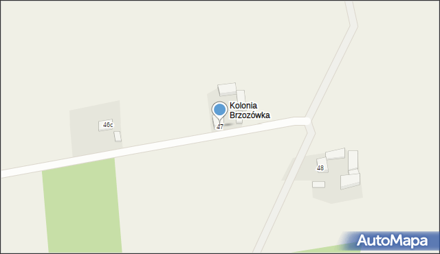 Brzozówka, Brzozówka, 47, mapa Brzozówka