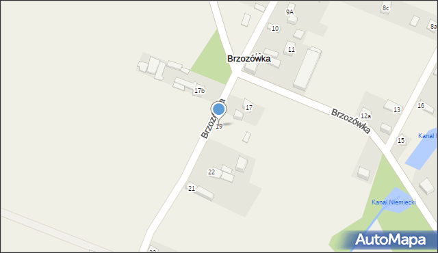 Brzozówka, Brzozówka, 19, mapa Brzozówka