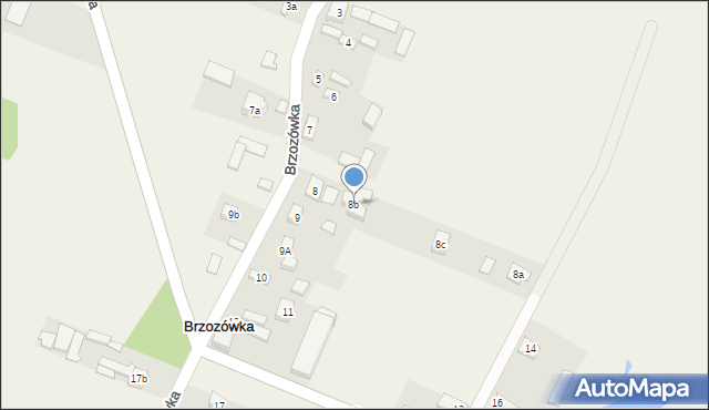 Brzozówka, Brzozówka, 8b, mapa Brzozówka