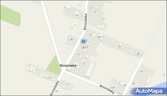 Brzozówka, Brzozówka, 9A, mapa Brzozówka