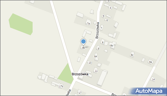 Brzozówka, Brzozówka, 9b, mapa Brzozówka