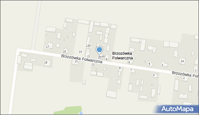 Brzozówka Folwarczna, Brzozówka Folwarczna, 10, mapa Brzozówka Folwarczna