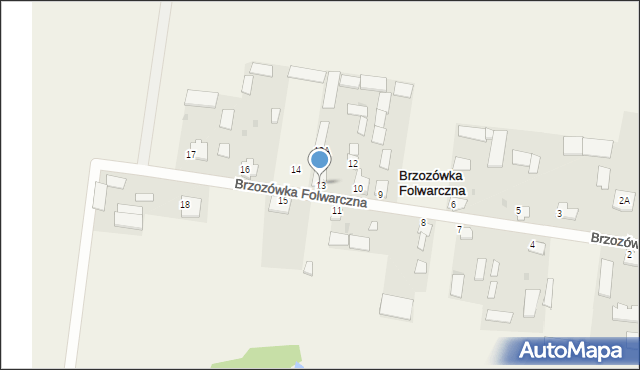 Brzozówka Folwarczna, Brzozówka Folwarczna, 13, mapa Brzozówka Folwarczna