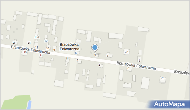 Brzozówka Folwarczna, Brzozówka Folwarczna, 5, mapa Brzozówka Folwarczna