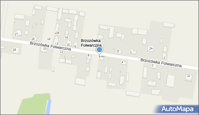 Brzozówka Folwarczna, Brzozówka Folwarczna, 7, mapa Brzozówka Folwarczna