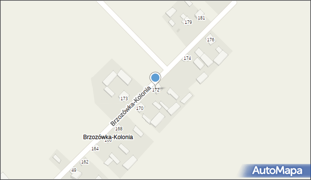 Brzozówka-Kolonia, Brzozówka-Kolonia, 55, mapa Brzozówka-Kolonia