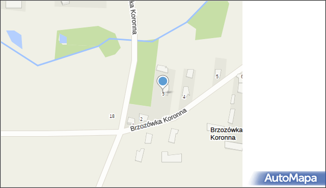 Brzozówka Koronna, Brzozówka Koronna, 3, mapa Brzozówka Koronna