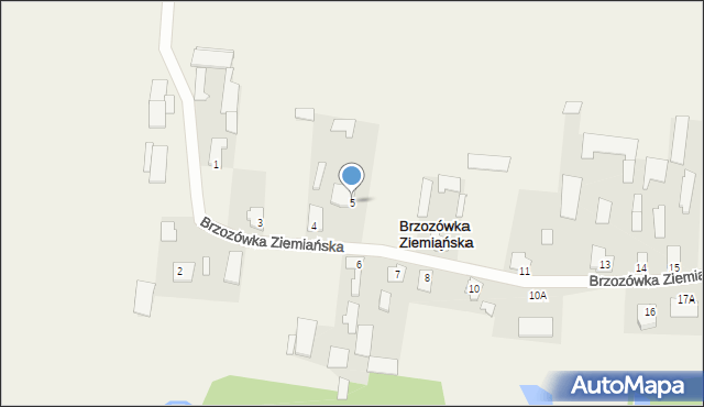 Brzozówka Ziemiańska, Brzozówka Ziemiańska, 5, mapa Brzozówka Ziemiańska