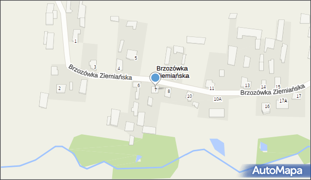 Brzozówka Ziemiańska, Brzozówka Ziemiańska, 7, mapa Brzozówka Ziemiańska