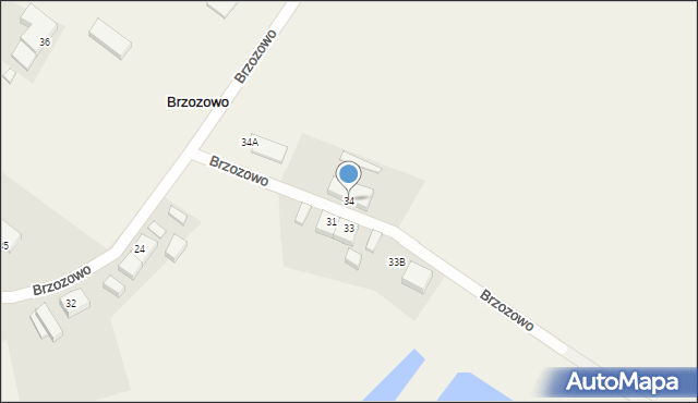 Brzozowo, Brzozowo, 34, mapa Brzozowo