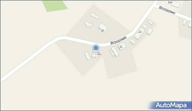 Brzozowo, Brzozowo, 37a, mapa Brzozowo