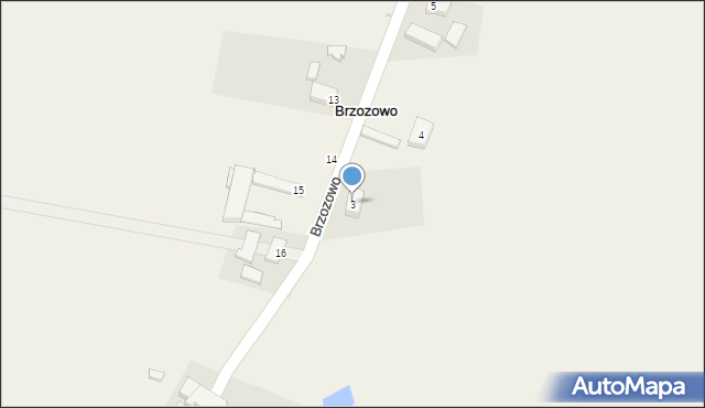 Brzozowo, Brzozowo, 3, mapa Brzozowo