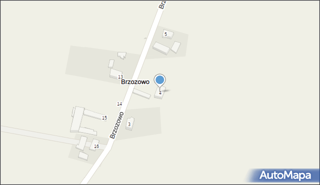 Brzozowo, Brzozowo, 4, mapa Brzozowo