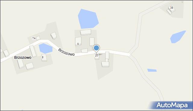 Brzozowo, Brzozowo, 10, mapa Brzozowo