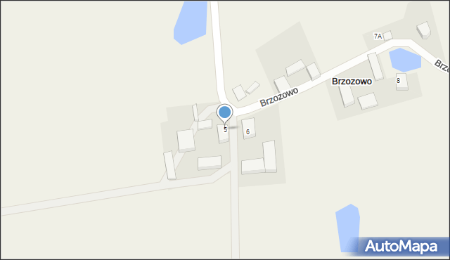 Brzozowo, Brzozowo, 5, mapa Brzozowo