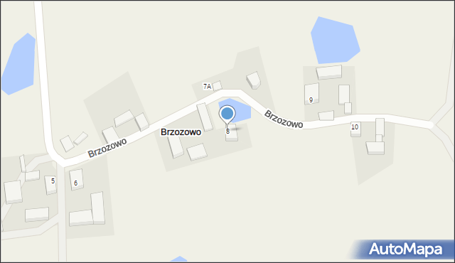 Brzozowo, Brzozowo, 8, mapa Brzozowo