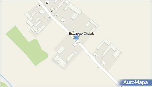 Brzozowo-Chabdy, Brzozowo-Chabdy, 4, mapa Brzozowo-Chabdy
