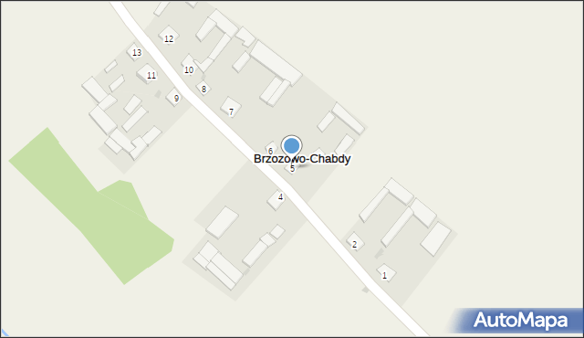 Brzozowo-Chabdy, Brzozowo-Chabdy, 5, mapa Brzozowo-Chabdy