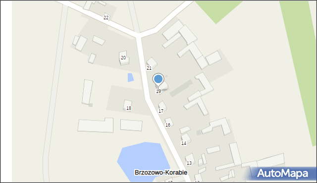 Brzozowo-Korabie, Brzozowo-Korabie, 19, mapa Brzozowo-Korabie