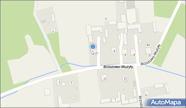 Brzozowo-Muzyły, Brzozowo-Muzyły, 4, mapa Brzozowo-Muzyły