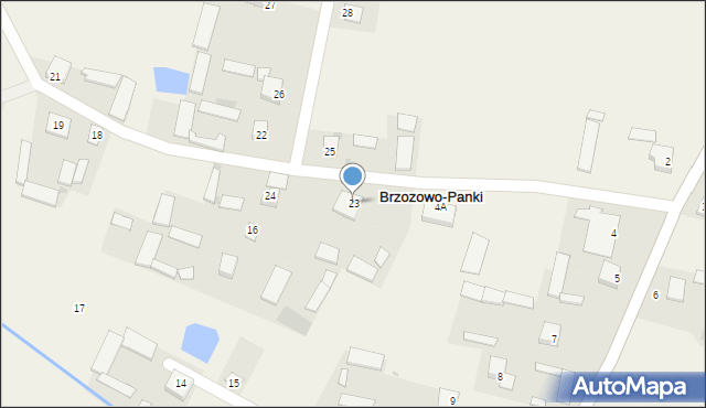 Brzozowo-Panki, Brzozowo-Panki, 23, mapa Brzozowo-Panki