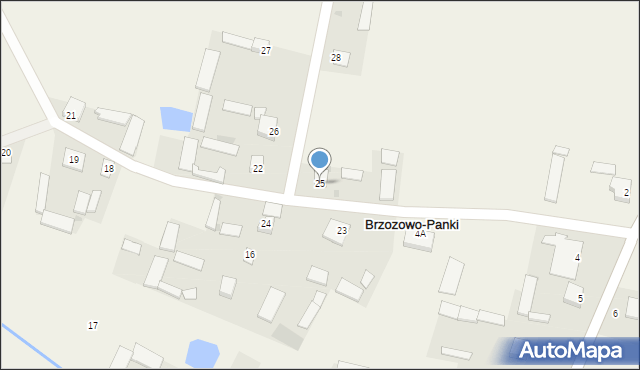 Brzozowo-Panki, Brzozowo-Panki, 25, mapa Brzozowo-Panki