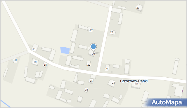 Brzozowo-Panki, Brzozowo-Panki, 26, mapa Brzozowo-Panki