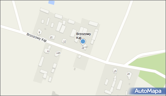 Brzozowy Kąt, Brzozowy Kąt, 14, mapa Brzozowy Kąt