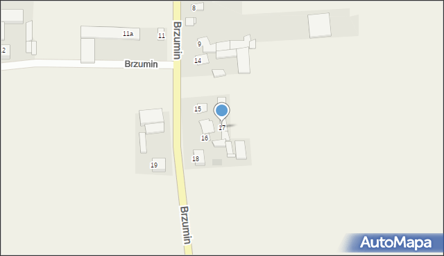 Brzumin, Brzumin, 17, mapa Brzumin