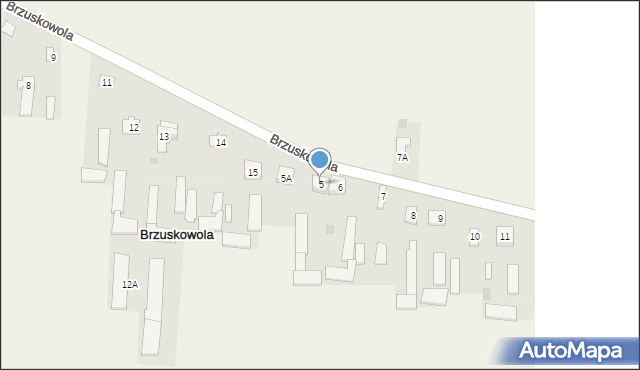 Brzuskowola, Brzuskowola, 5, mapa Brzuskowola