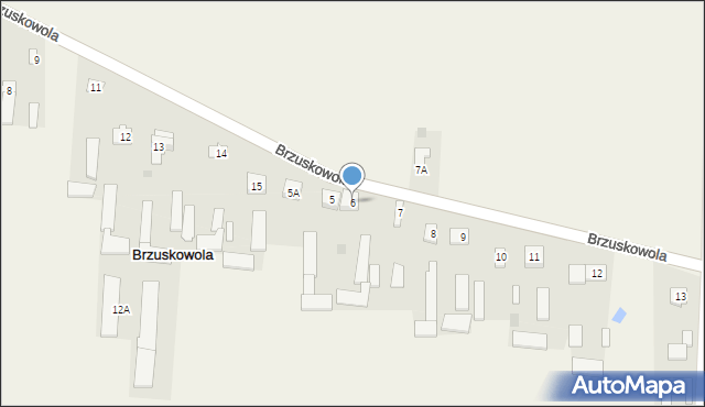 Brzuskowola, Brzuskowola, 6, mapa Brzuskowola