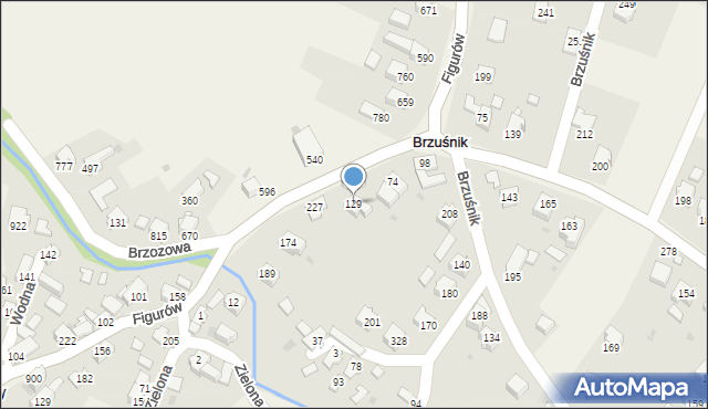 Brzuśnik, Brzuśnik, 129, mapa Brzuśnik