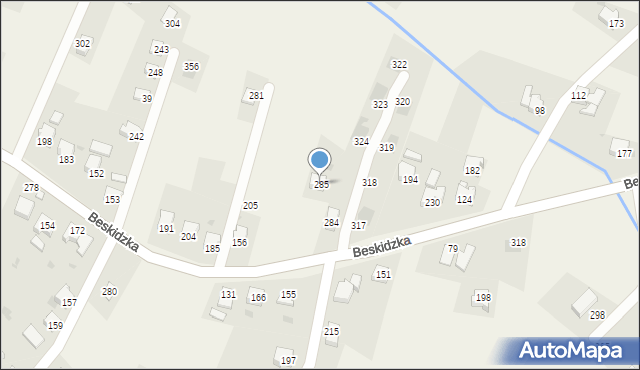Brzuśnik, Brzuśnik, 285, mapa Brzuśnik