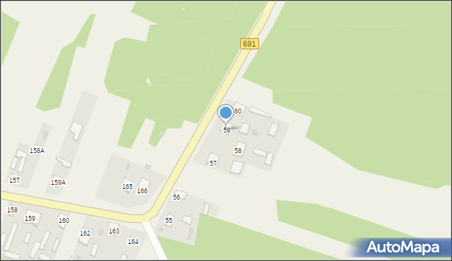 Brzustów, Brzustów, 59, mapa Brzustów