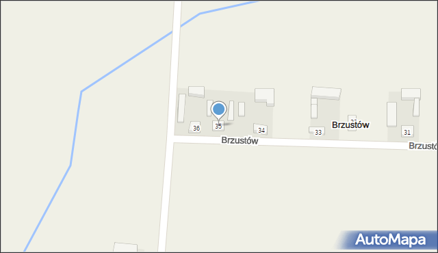 Brzustów, Brzustów, 35, mapa Brzustów