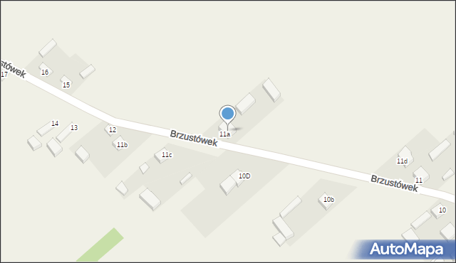 Brzustówek, Brzustówek, 11a, mapa Brzustówek