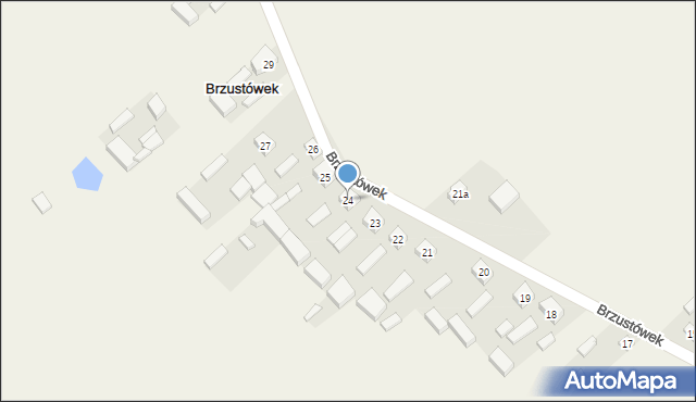 Brzustówek, Brzustówek, 24, mapa Brzustówek