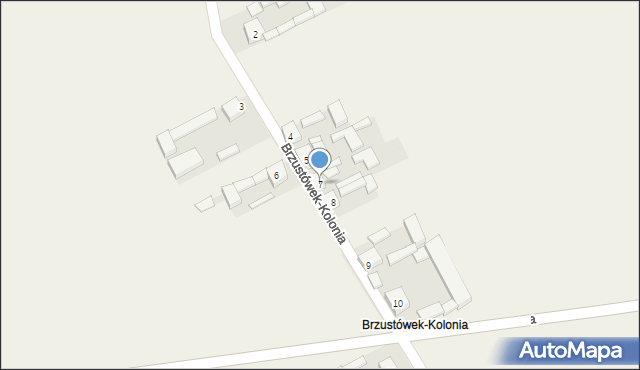 Brzustówek, Brzustówek-Kolonia, 7, mapa Brzustówek