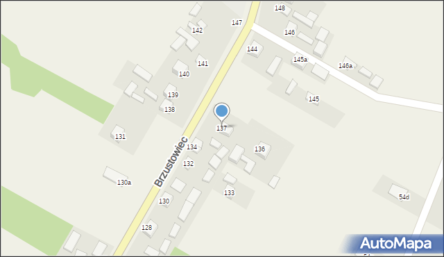 Brzustowiec, Brzustowiec, 136, mapa Brzustowiec