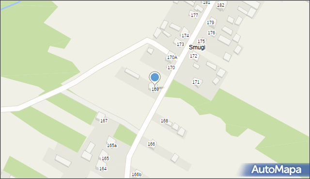 Brzustowiec, Brzustowiec, 169, mapa Brzustowiec