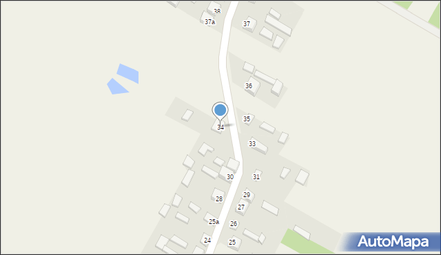Brzustowiec, Brzustowiec, 34, mapa Brzustowiec