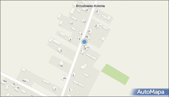 Brzustowiec, Brzustowiec, 7a, mapa Brzustowiec