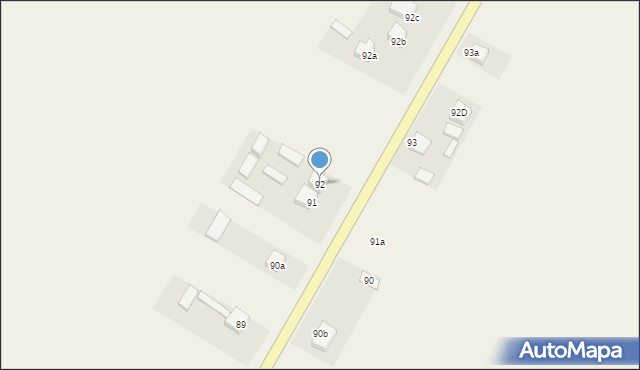 Brzustowiec, Brzustowiec, 92, mapa Brzustowiec