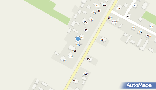 Brzustowiec, Brzustowiec, 93b, mapa Brzustowiec